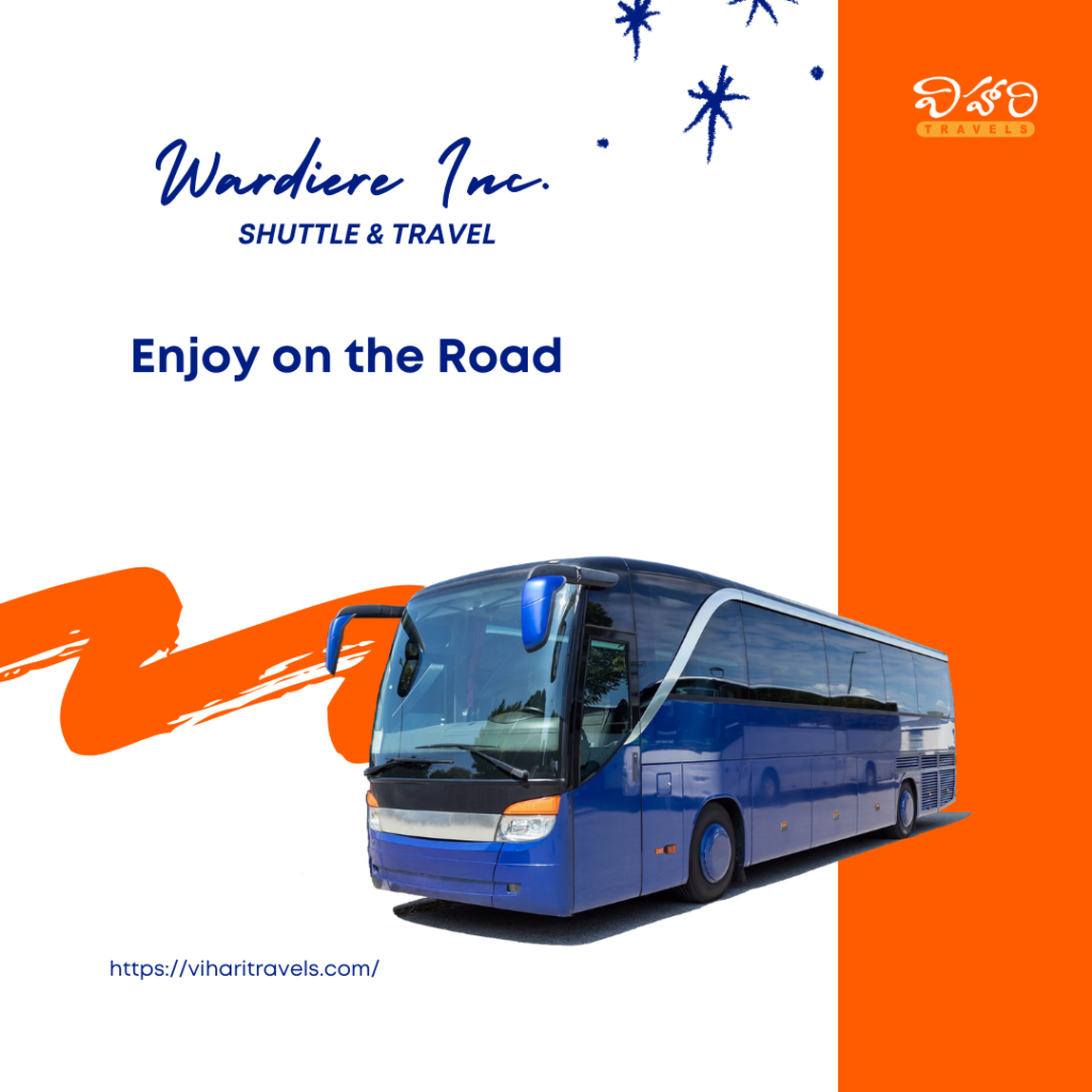 AC tourist bus hire by Vihari Travels in Tanuku